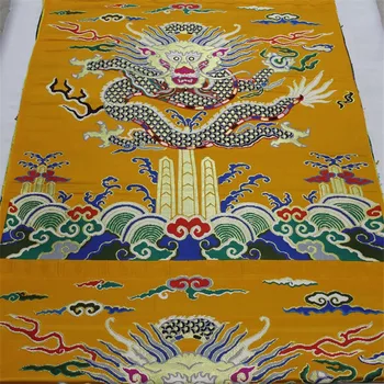 CF83 Dragon Țesături Brodate Pentru Chineză Rochie de Mireasa Tesatura Jacquard Stil Chinezesc Cadou Pachet Decor Tesatura Mozaic
