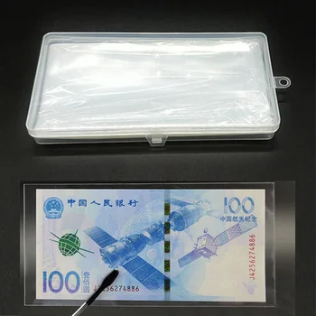 100buc Cutie de Plastic Transparent Bancnote Deținătorul de Monedă Album de Stocare Saci de Bani de Hârtie de Protecție Sac Portabil Pagina