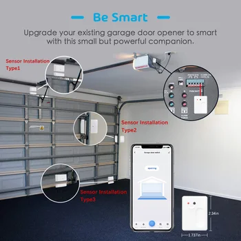 SMATRUL Tuya Smart Wireless WiFi Comutator de Ușă de Garaj Controler de Deschidere de la Distanță de sursa de Alimentare Usb APP Voce Alexa Ecou de Start Google
