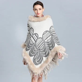 New sosire mare de moda șal Poncho femei în toamna și iarna cald gros solid temperament confortabil elegant eșarfă
