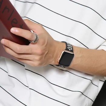 Sport Banda de Silicon Pentru Apple Watch 6 44mm 40mm Curea Silicon Accesorii Pentru Apple Watch Se 5 4 3 2 42mm 38mm Original Catarama