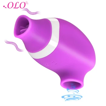 OLO 7 Viteze Sex Oral Lins Clitoridian Suge Vibratorul Biberon Suge Limba Vibratoare punctul G Stimulare Jucarii Sexuale pentru Femei