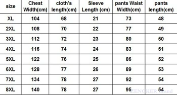 Vara subtiri barbati casual sport costume de haine de fitness plus îngrășământ plus dimensiunea vrac hainele de funcționare 8xl130 kg