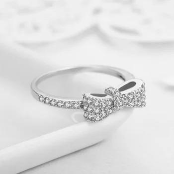 CHAMSS Moda Arc Complet Inel de Logodna cu Diamant Personalitatea Femei Cadou Romantic