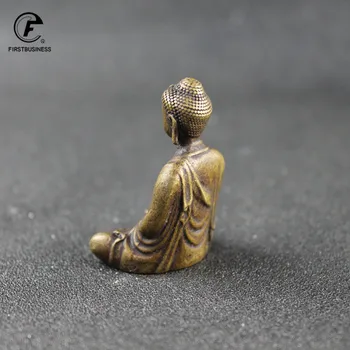 Statuie a lui Buddha retro cupru pur Tathagata Sculptura Hindus Fengshui Figurina Meditație Miniaturale de Decor Acasă Meserii Decorative