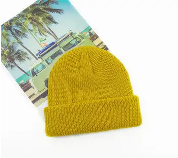202 Unisex Cald Iarna Căciuli Tricotate Solid Hat pentru Barbati Femei Stretch Moale Capac