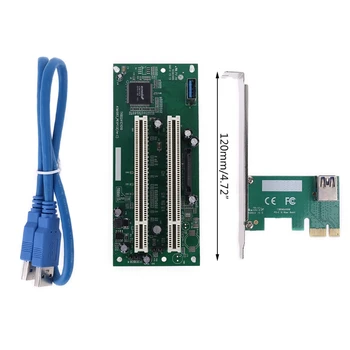 PCI-Express la Dual Adaptor PCI X16 PCIe Slot de Expansiune Card Cablu USB 3.0 a Adăuga pe Carduri Converter TXB024