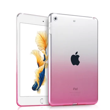 Fundas pentru iPad 2018 Caz iPad a 6-a Generație de Tablet Caz pentru iPad 9.7 2017 5 5 6 Gen Gradient de Cristal de Siliciu Caz Capacul din Spate