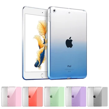 Fundas pentru iPad 2018 Caz iPad a 6-a Generație de Tablet Caz pentru iPad 9.7 2017 5 5 6 Gen Gradient de Cristal de Siliciu Caz Capacul din Spate