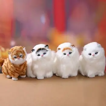 2020 top de vânzare realiste pisica drăguț realiste jucărie pisica păros interior sau jucărie pentru copii cadou de Anul Nou băiat sau fată 5695