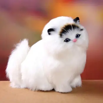 2020 top de vânzare realiste pisica drăguț realiste jucărie pisica păros interior sau jucărie pentru copii cadou de Anul Nou băiat sau fată