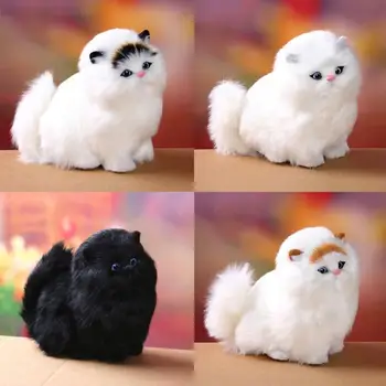 2020 top de vânzare realiste pisica drăguț realiste jucărie pisica păros interior sau jucărie pentru copii cadou de Anul Nou băiat sau fată