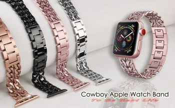Banda din Oțel inoxidabil Pentru Apple Watch SE 6 5 4 3 2 Banda 40mm 44mm curea bratara Trupa de Metal pentru iWatch Seria 6 5 4 3 38mm 42mm