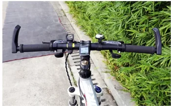O pereche de Biciclete de Munte mic Mâner Auxiliar Negru din aliaj de Aluminiu ghidon Bicicleta