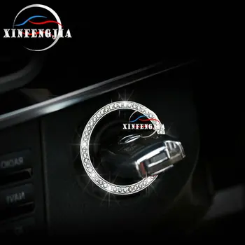 Pentru Mercedes-Benz a B C E CLA, GLA ML GL GLK CLS Clasa de Argint, Aur, Cristal Stil Cheia de Pornire a Motorului Capacul Ornamental 5830
