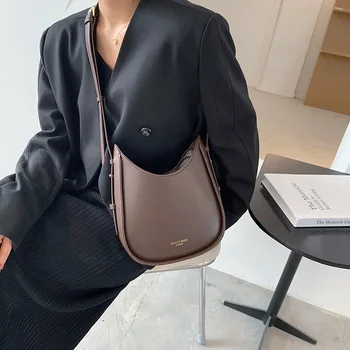Elegant, Feminin Crossbody sac Găleată 2021 Nou de Înaltă calitate din Piele PU pentru Femei Designer de Geantă de mână de culoare Solidă Umăr Geanta Messenger