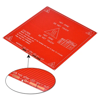 BIQU MK2B 214*214*1.6 mm căldură pat PCB FR4 ca MK2A cu 100NTC termistor cablu pentru imprimantă 3d