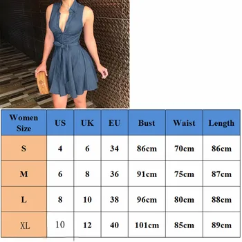 Rochii de vara 2019 Noi de Vara Femei Sexy rochie fără Mâneci V-Gât Adânc Talie Mare Dantelă Sus Vrac Butonul de Rochie