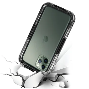 IP68 rezistent la apa 4 Culori de Telefon Caz Pentru iPhone 11 11Promax 12 12Pro 12ProMax X XR XS MAX Clar Coajă de Silicon rezistent la Șocuri Acoperi
