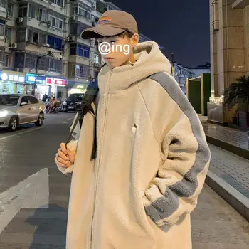 Hong Kong stil de bumbac sacou haina de miel de pluș de iarna barbati versiunea coreeană de libertate tendință de bumbac, strat de sex masculin tineret strat de bumbac