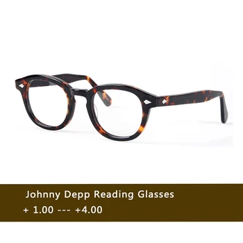 Bărbați și femei Johnny Depp ochelari retro ochelari de citit +1.0 +1.5 +2.0 +2.5 +3.0 +3.5 +4.0 5894