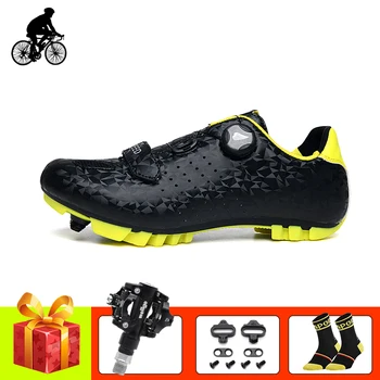 Pantofi de biciclete de munte pentru bărbați ciclism adidași sapatilha ciclismo mtb SPD pedale auto-blocare respirabil de echitatie biciclete de pantofi sport