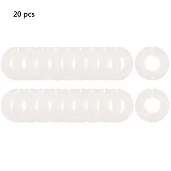 20/40pcs DIY Dimensiunea Îmbrăcăminte Separatoare Dulap din Plastic Rotund Cuier de Haine Marchează M68E