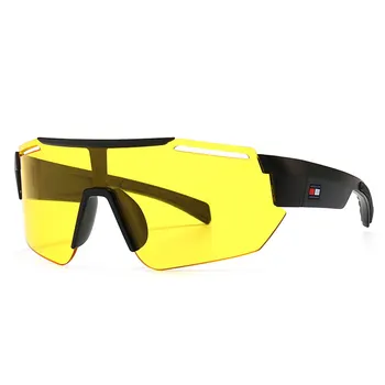 2021 Moda Supradimensionate Una Bucata ochelari de Soare Barbati Femei la Modă fără ramă Mare Cadru Ochelari de Soare Sport în aer liber Conducere UV400 Ochelari
