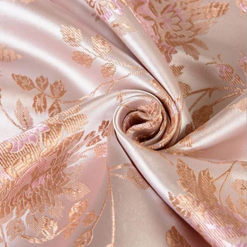 Importate de înaltă calitate stil American brocart roz tesatura de moda utilizate pentru Quilting cusut rochie de îmbrăcăminte pentru femei fusta de metru