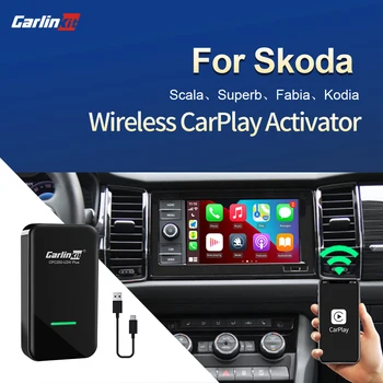 Carlinkit 2.0 CarPlay Adaptor Wireless pentru Skoda Scala Superb KodiaQ Troc Octavia Fabia MK3 Masina Juca Inteligent link-ul de Pug și să se Joace Kit