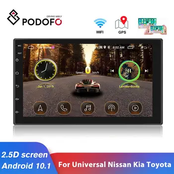 Podofo 2Din GPS Android De 10.1 Radio Auto 7