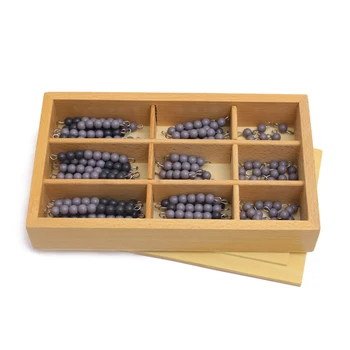 Jucărie Pentru Copii Montessori Devreme De Învățământ Matematică Din Lemn Jucarii Gri & Negru Margele Checker Bord Copilăria Preșcolară Formare Cadou 6014