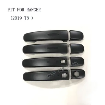 Negru mâner potrivit pentru RANGER2019 2020handle capitonaj portieră mâner ABS capac negru roșu leetter pentru T6 T7 XLT