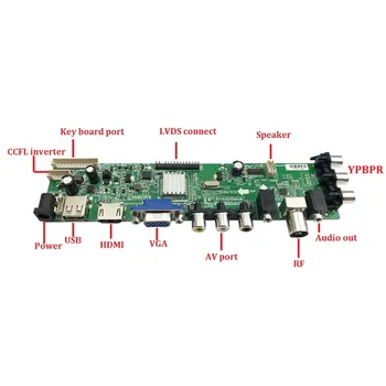 Kit Pentru B154EW04 V1/B154EW04 V2 Controler de bord Digital HDMI Panel 1 CCFL LCD 30pin TV VGA USB AV 1280X800 remoee DVB-T 15.4