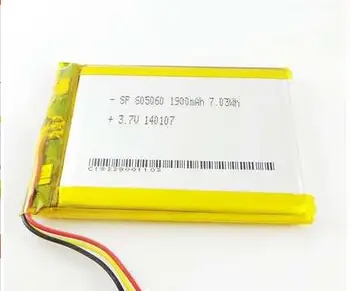 3.7 V baterie litiu-polimer 605060 065060 navigator GPS MP3 plat 3 fire linie punct mașină de citit baterie Reîncărcabilă Li-ion cu Celule 6047