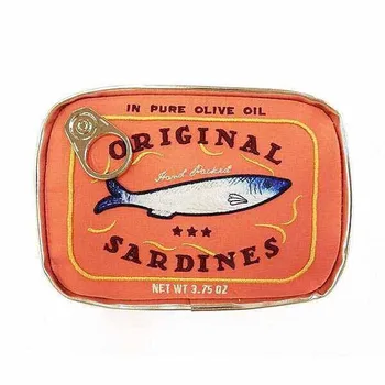 De Mare Capacitate, Drăguț Sardine Conserve De Fructe, Saci, Saci De Cosmetice, Creativ Kitty Conserve De Pește Saci De Cosmetice.