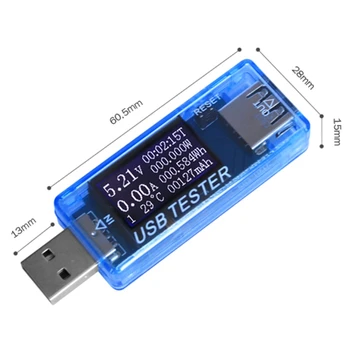 8 în 1 LCD USB Curent Detector de Tensiune Încărcător Capacitate Tester Metru Power Bank LS AR Instrument
