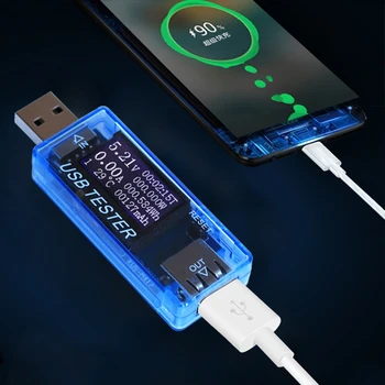 8 în 1 LCD USB Curent Detector de Tensiune Încărcător Capacitate Tester Metru Power Bank LS AR Instrument