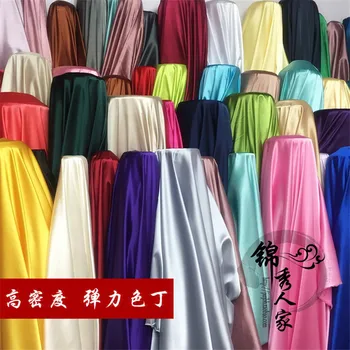 Hot-vânzare de îmbrăcăminte de mătase țesături de înaltă densitate întinde imitație de mătase tesatura satin cheongsam Hanfu rochie de mătase, tesatura satin