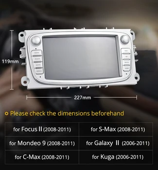 Podofo 2 Din Android 8.1 Auto Multimedia Player Radio Auto 7 