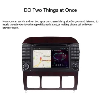 Josmile 2 Din Masina cu echipamentele de redare Multimedia DVD Automotivo Pentru Mercedes/Benz/W220/W215/S280/S320/S350/S400 Clasa S de Radio-Navigație GPS