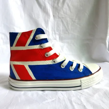 Barbati Unisex Pantofi marea BRITANIE Steagul Union Jack Design Original Pictat Pantofi Încălțăminte Respirabil de Înaltă Top Adidasi Casual Panza