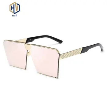 Moda ochelari de Soare Patrati Bărbați Femei Siamezi Mare Cadru Ochelari de Soare Ocean Lentile Gradient UV400 Ochelari de نظارات شمسية