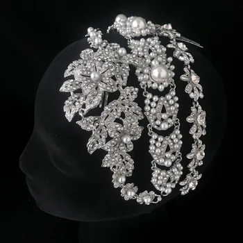 Noi Cristal De Argint Tiara Mireasa 6 Design Ac De Păr Hairband Royal Diadema Mireasa Nunta Dressing Coroana Accesorii Femei, Bijuterii