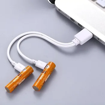 4BUC 2020 NOU de 1.2 V AAA USB Reîncărcabilă Baterie 450mAh Ni-MH Cu Micro-USB Cablu de Incarcare Pentru Telecomanda Mouse-ul