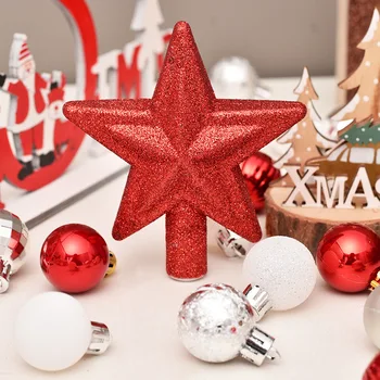 30pcs 3cm Agățat Minge de Crăciun Star Decoratiuni Set de Plastic Toamna Rezistent Pentru Tema de Craciun Petrecere Decora Copac Pandantiv