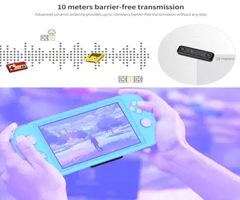 Traseul de Aer Comutator Adaptor Bluetooth Wireless Audio Transmitter w/APTX Low Latency Compatibil Pentru Nintendo Comuta & Comutator Lite