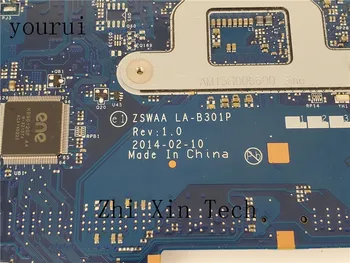 Yourui Pentru Toshiba Satellite C50 C55 C55T Laptop Placa de baza ZSWAA LA-B301P K000889110 Cu i3-4005u CPU DDR3 Test de munca perfect 6307