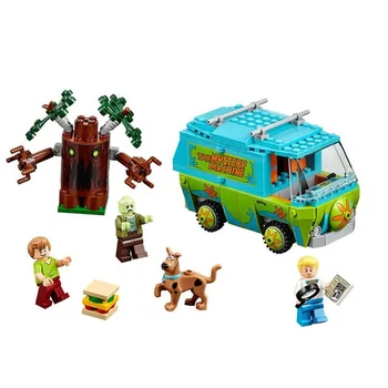 Bela Scooby Doo Mystery Machine Bus Bloc DIY Blocuri Jucarii 10430 10431 10432 Compatibil Cu Cadouri
