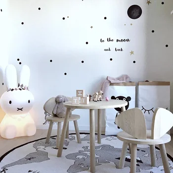 DIY 4 Set Polka Dot Baby Autocolante de Perete Copii Decor Dormitor mai Multe Combinatii de Culori Decal Camera Copii Camera Copilului Autocolant de Perete